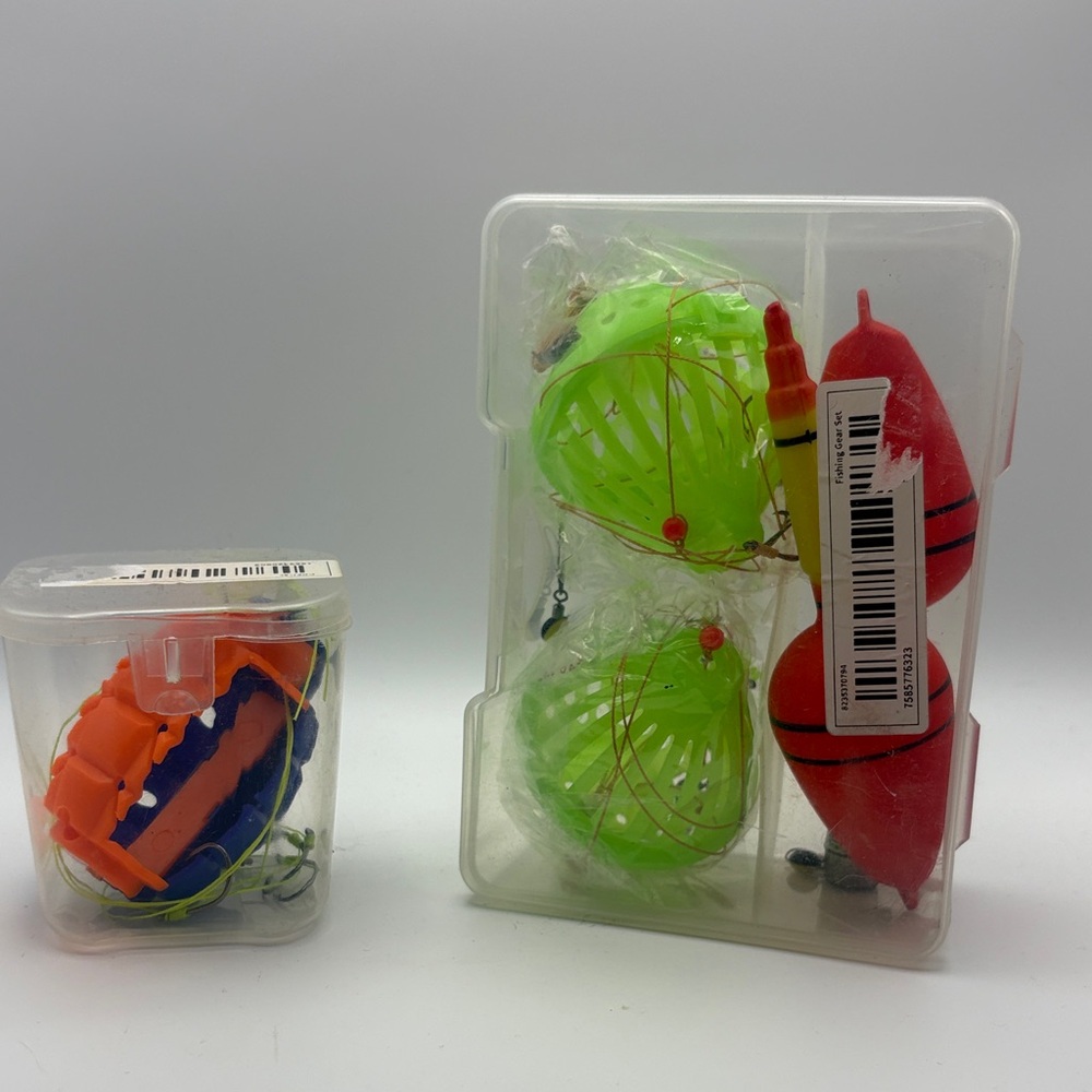 Deep Fishing Bait Cage Set • Hooks & Floats